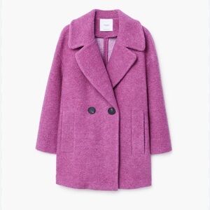 Mango wool blend oversized coat